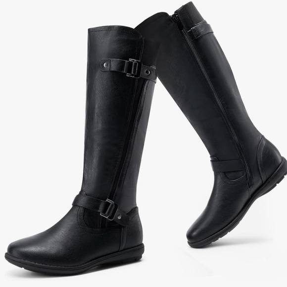 DREAM PAIRS Women’s Wide Calf Knee-High Winter Boots - Picture 7 of 9